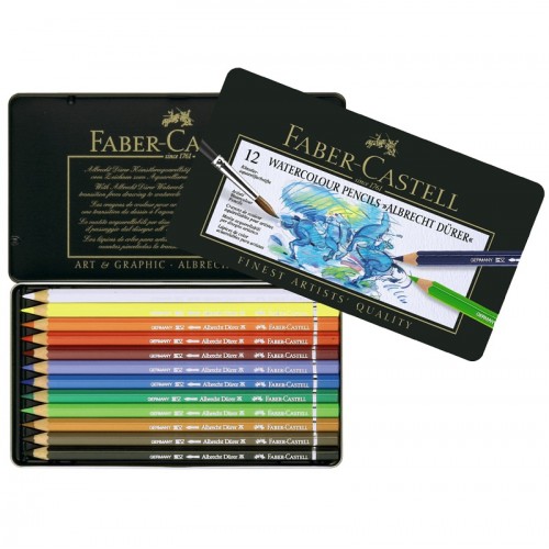 Creioane colorate acuarela A.Durer 12 buc., Faber-Castell